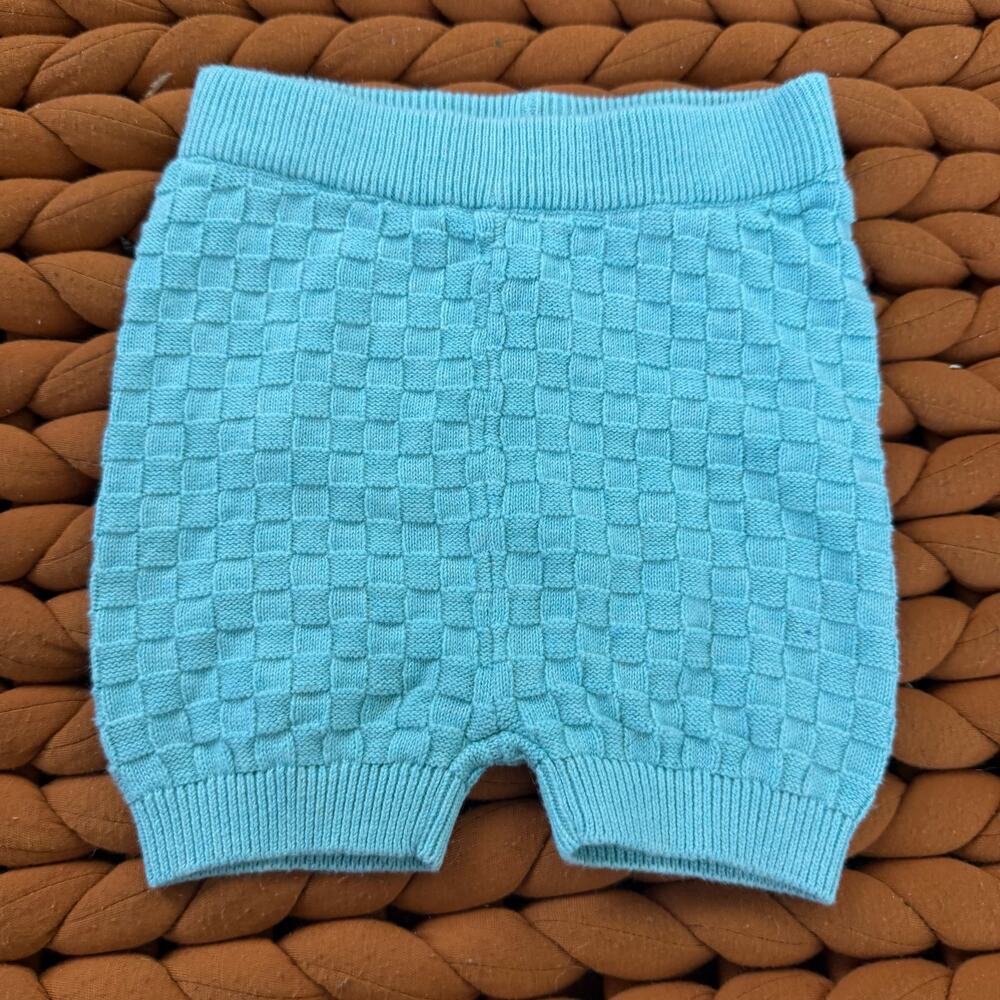 Kate Quinn Knit Sweater Shorts Baby Girl 6-12 Months Pull On Bloomers Organic
